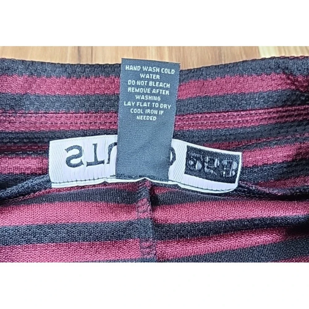 Gothic Fairy Striped Skirt Size Medium A Line Ribbon Black Red Studio 253 Whimsi